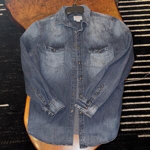 Mossimo Supply Co. Blue Denim Shirt